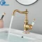 Robinet de Lavabo en Laiton Antique avec Bec Rotatif, pour Lavabo de Cuisine