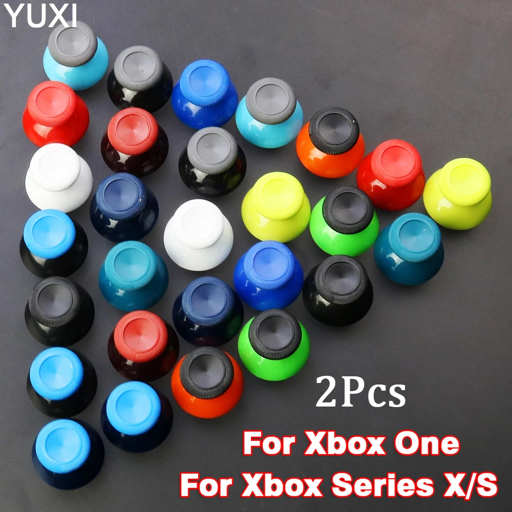 2Pcs 3D Analog ThumbSticks Grip Cap Für XBox Serie X S Gamepad Controller Bunte Joystick-Taste Abdeckung Für Xbox one Ersetzen Image