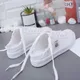 Baskets plates en toile pour femmes chaussures décontractées à lacets basses blanches