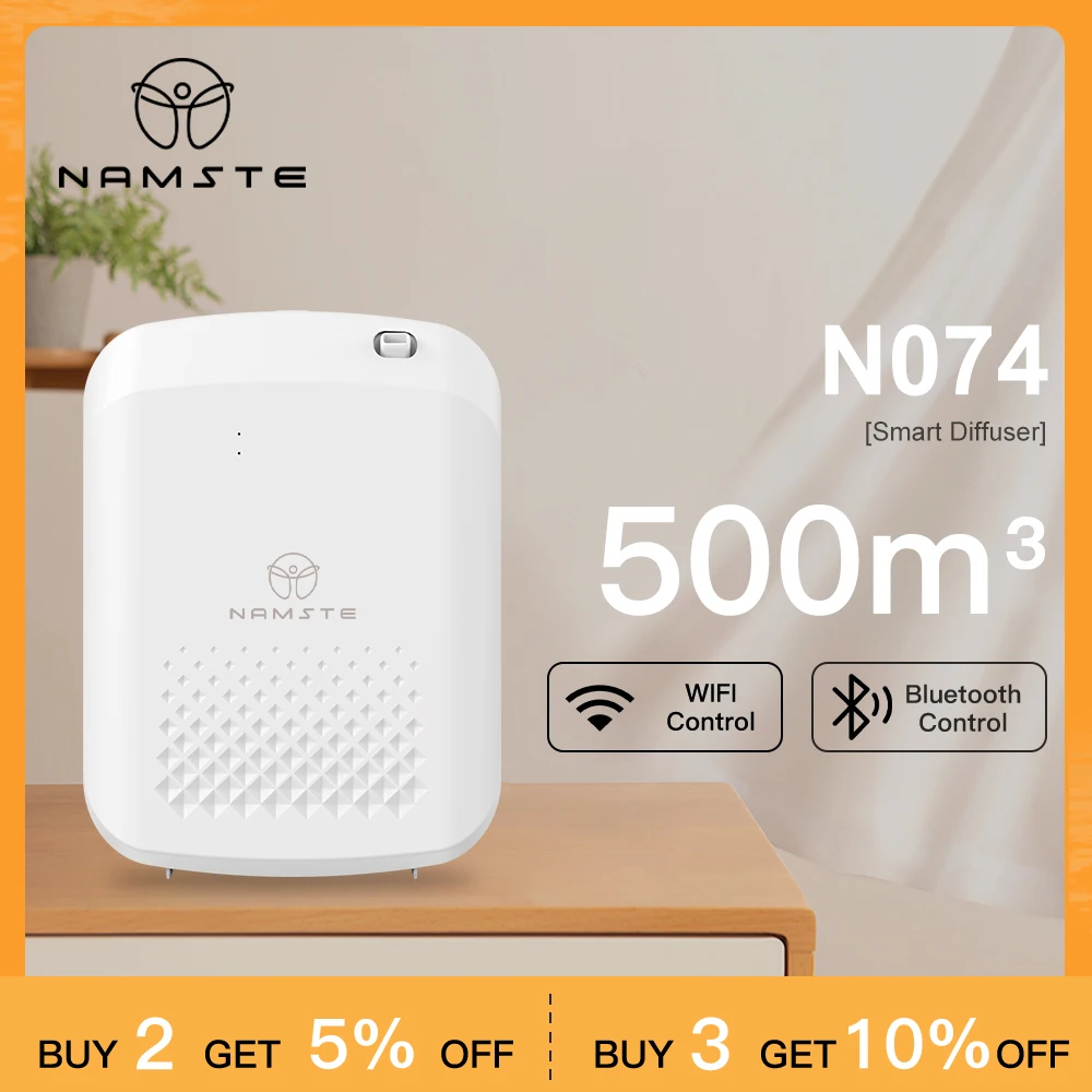 NAMSTE Diffusore di aromi intelligente Hotel Diffusore di fragranze professionale 1000m3 Macchina per aromi per ambienti di grandi dimensioni con controllo Bluetooth della ventola
