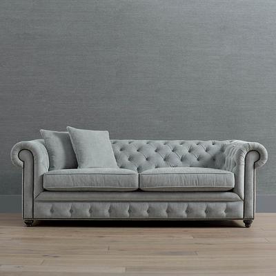 Logan Chesterfield Sofa - Balsam Velvet, Grand 109