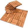 Set di 44 Piastrelle in Legno per 4 m². Piastrelle in Legno di Acacia. Piastrelle con 12 doghe per