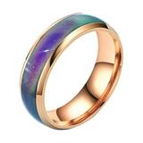 women s statement rings opal silver eternity rings for women fidget spinner metal temperature sensitive glaze seven color color changing ring light