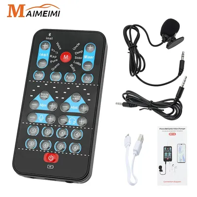 M10 Voice Changer Device Karaoke Function Male Female Voice Switch Universal Portable Sound Changer