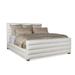 Maitland-Smith Ollie King Standard Bed Upholstered/Genuine Leather | 60.5 H x 83 W x 88.5 D in | Wayfair RAB1502-K-LEN-PEA