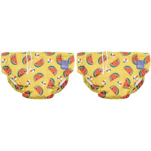 Bambino Mio, Wiederverwendbare Schwimmwindel, Milde Melone, M (6-12 Monate) x2 2x1 St Windeln