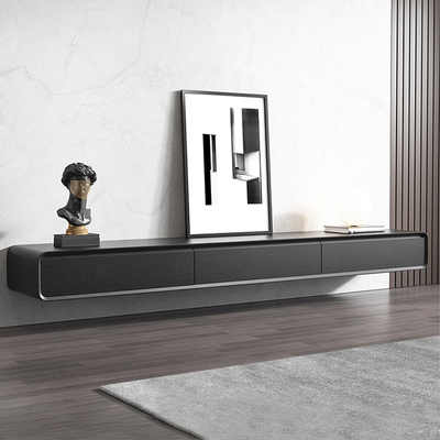 63" Black Floating TV Stand, Modern Wall-Mounted Entertainment Center with 3 Drawers, Media Console, TV Console, Perfect for 55-inch TVs