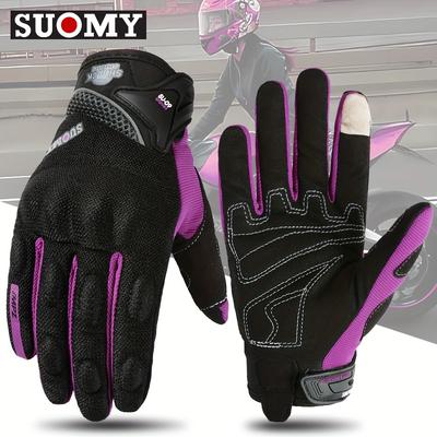 Suomy Summer Motorcycle Gloves Breathable, Full Fi...