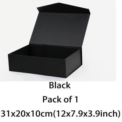 TEMU Gift Boxes Black White Gift Boxes, Groomsman Boxes, Bridesmaid Proposal Boxes, Collapsible Boxes With Magnetic Closure Lids For Gift Packaging For Shops