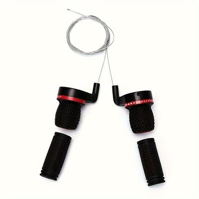 2-pack Bicycle Twist Grip Gear Shifters, Speed Con...