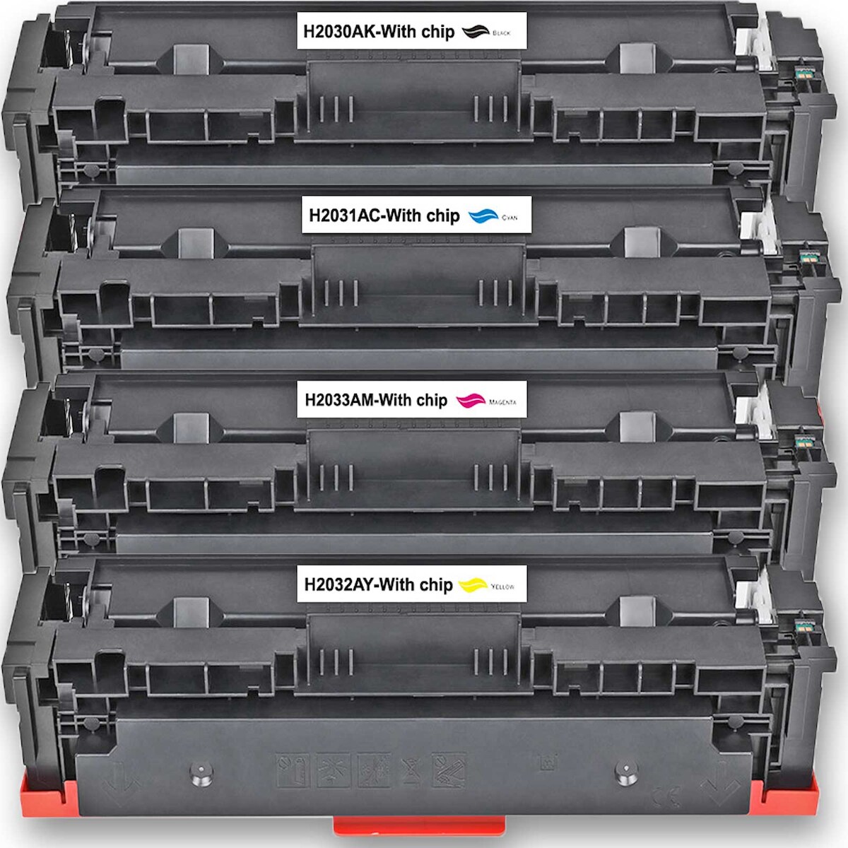 4 Toner Set für HP Color LaserJet Pro MFP M 479 fdn Gigao-Tonerkassetten alle Farben 415A kompatibel MFP-M479fdn