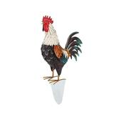 Wooden Rooster Garden Statue And Sculpture Outdoor Decoration Animal Rooster Backyard Terrace Kitchen Garden Decoration Address Signs for House Solar Powe Address Light for Yard Large Light Bulb