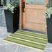 Front Door Rug 24 X 35 Machine Washable Green Outdoor Rug Entryway Rug Indoor Striped Rug Cotton Handwoven Small Area Rug Outdoor Mat For Porch/Farmhouse/Home Entryway