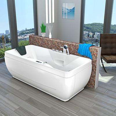 Whirlpool Pool Badewanne Wanne W49-PL 170x80cm mit Farblichtherapie