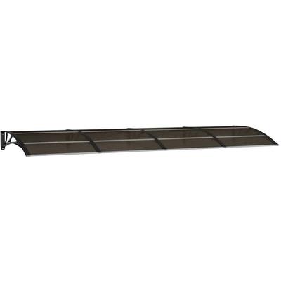 Vidaxl - Türvordach Schwarz 350x100 cm Polycarbonat Image