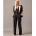 Collection Pleated Wide-Leg Tuxedo Pant