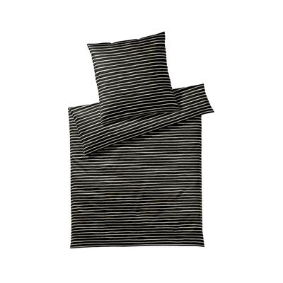 Elegante Mako-Satin Bettwäsche »Lines« 2432-09 Bettwäsche / 135x200 cm / 80x80 cm Image