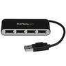 StarTech.com 4-Port Portable USB 2.0 Hub with Built-in Cable - Hub - 4 x USB 2.0