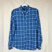 J. Crew Shirts | J Crew Baird Mcnutt Linen Shirt Men's Medium Long Sleeve Button Down Slim Plaid | Color: Blue | Size: M