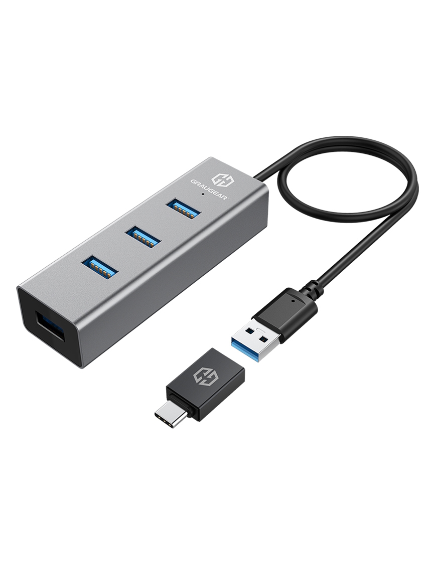 GrauGear USB-HUB 4x USB 3.0 Ports Type-A retail Image
