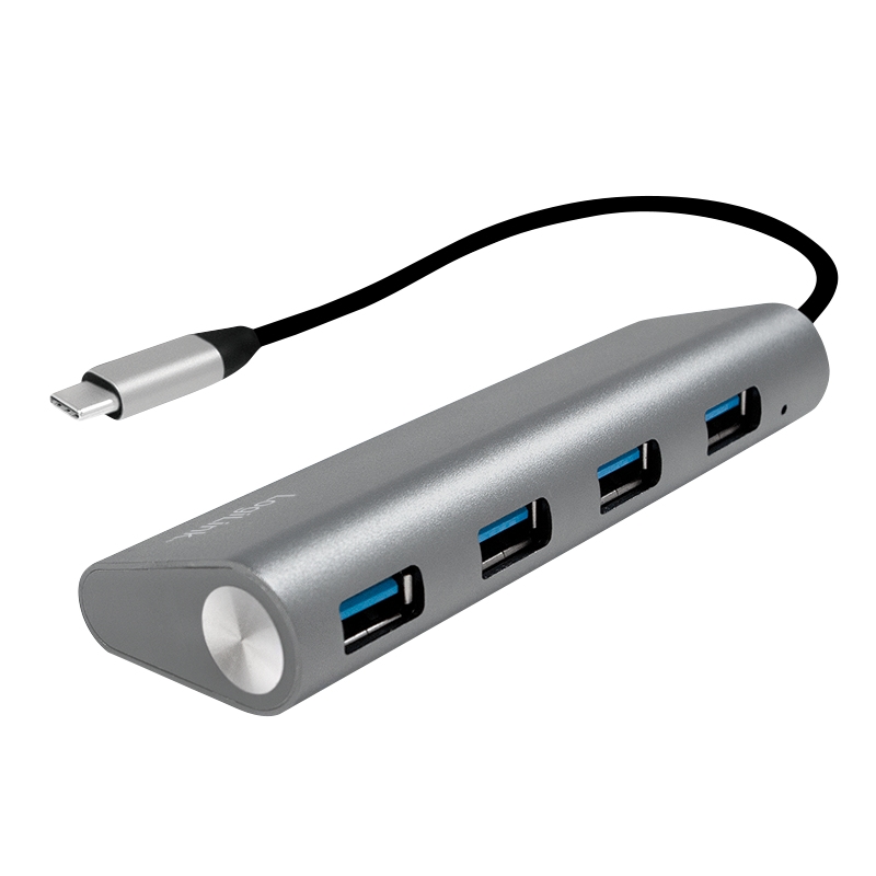 LogiLink UA0309 - USB 3.2 Gen 1 (3.1 Gen 1) Type-C - USB 3.2 Gen 1 (3.1 Gen 1) Type-A - 5000 Mbit/s - Grau - Android - Chrom Image