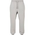 Stoffhose URBAN CLASSICS "Urban Classics Herren Basic Sweatpants", Herren, Gr. XXL, US-Größen, grau (lightasphalt), 80% Baumwolle, 20% Polyester, unifarben, normal, Hosen