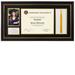 Winston Porter Excello Global Products 8.5X11 Document Frame w/ Double Mat, Photo & Tassel Holder - Black/Gold in Brown | Wayfair