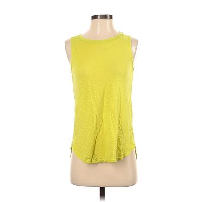 Splendid Sleeveless T-Shirt: Yellow Tops - Women's Size X-Small