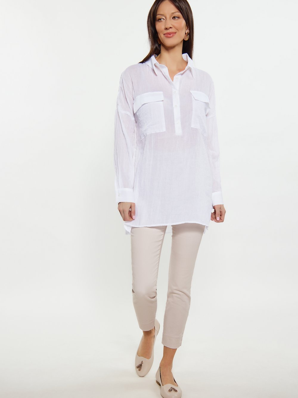 Usha Bluse Damen weiß, XL Image