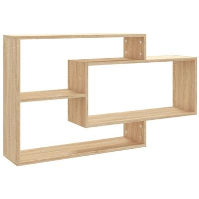 Wandregale Sonoma-Eiche 104x20x58,5 cm Holzwerkstoff Vidaxl