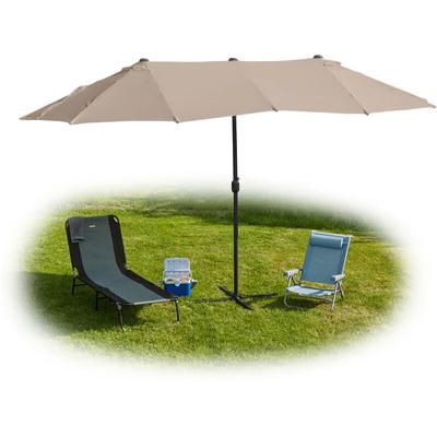 Doppelsonnenschirm, 460 x 270 cm, großer Sonnenschirm mit Kurbel, Garten & Terrasse, uv 30+, Image