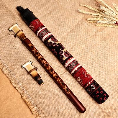 My Palatial Melody,'Handcrafted Leafy Apricot Wood Duduk and Classic Round Case'