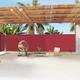 EESHHA Awning Lawn & Garden-Retractable Side Awning Red 200x1200 cm-Home & Garden