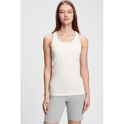 Gap Womens White Ribbed Support Vest - White