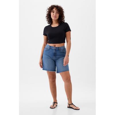Gap Womens Blue Loose Bermuda Short - Blue