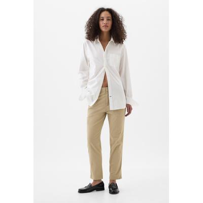 Gap Womens Beige Mid Rise Downtown Chinos - Beige