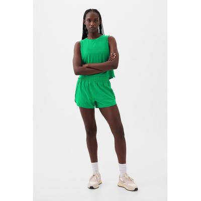 Gap Womens Green High Waisted Elasticated Running Shorts - Green