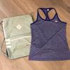 Adidas Bags | Bundle-Adidas Classic Drawstring Gym Sack And Purple Racerback Tank | Color: Green/Purple | Size: Os