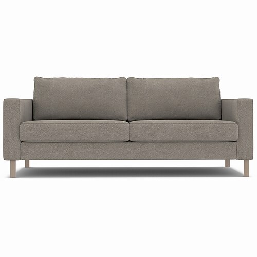 3-Sitzer Samt Sofaüberwurf Einfarbig Gesteppt