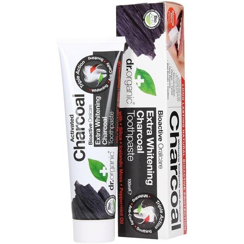 Dr. Organic - Activated Charcoal Extra Whitening Charcoal-Zahnpasta 100 ml