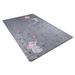 Gray 107 x 63 x 0.4 in Area Rug - Zoomie Kids Derwent Area Rug w/ Non-Slip Backing Polyester/Cotton | 107 H x 63 W x 0.4 D in | Wayfair