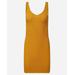 Onia Linen Knit V-Neck Mini Dress