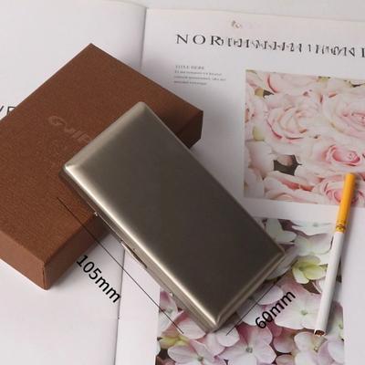 Metal Cigarette Case, Lightweight and Portable, Pressure-Resistant, Holds 20 Cigarettes