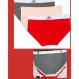 Adidas Intimates & Sleepwear | Adidas Xl 3 Pk Red-Pink-Gray Logo Highwaisted Seamless Brief Panties | Color: Gray/Red | Size: Xl