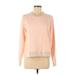 J.Crew Sweatshirt: Pink Solid Tops - Women's Size Medium