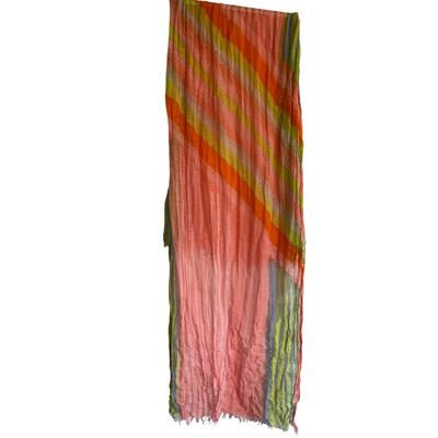 Anthropologie Accessories | Anthropologie Lightweight Summer Blanket Scarf Wrap | Color: Orange/Pink | Size: Os