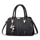 Womens Tote Bag Fashion Handbags Ladies Purse Satchel Shoulder Bags Tote Leather Bag Canvas Tote Bags Bulk (Black, One Size)