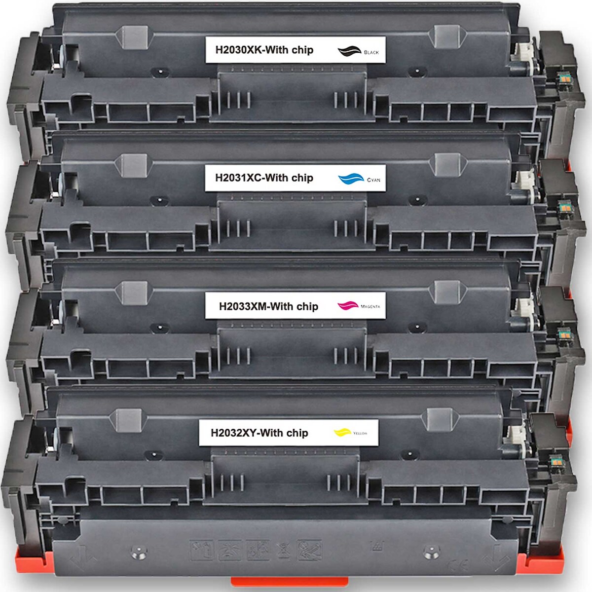 4 Toner Set für HP Color LaserJet Pro MFP M 479 fnw Gigao-Tonerkassetten alle Farben 415X kompatibel MFP-M479fnw Image
