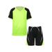 HULIJA Boys Basketball Outfits Soccer Jerseys Football Training Uniform Sports Shirts and Active Green 4XS