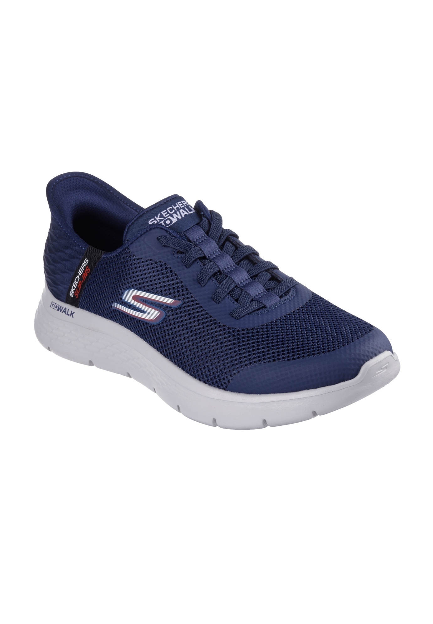 Extra Wide Width Men's Skechers GO WALK Bungee Flex Slip-ins by Skechers in Navy (Size 16 WW)